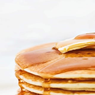 Three Golden Brown Pancakes