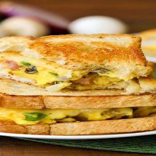 Western omelette sandwich